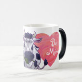 Mug Magique Saint Valentin de la vache (Devant droit)