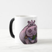 Mug Magique Saint-Valentin d'hippopotame (Devant gauche)