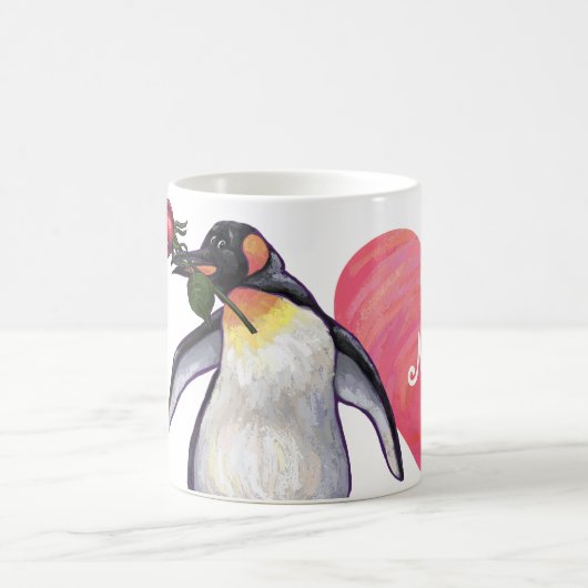 Mug Magique Saint-Valentin Penguin (Centre)