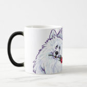 Mug Magique Saint Valentin Poméranie Blanche (Gauche)