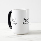 Mug Magique Salutations pour les nouveaux débuts (Devant gauche)