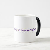 Mug Magique Sans confiance, aucune raison de continuer la typo (Devant droit)