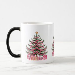 Mug Magique Sapins de Noël roses