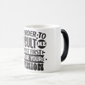 Mug Magique Sarcastic Coffee Quotes (Devant droit)
