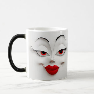 Mug Magique Sarcastic Women Face with Red Lips