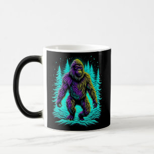 Mug Magique Sasquatch Bigfoot en Turquoise et noir