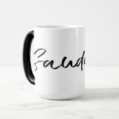 Mug Magique Saudade Noir (Devant gauche)