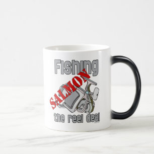 Mug Magique Saumon de pêche Le Reel Deal Chemise de pêche
