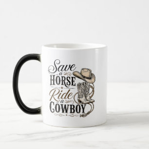 Mug Magique sauver un cheval monter un cowboy