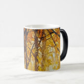 Mug Magique scène forestière dans les tons d'automne doré (Devant droit)