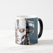 Mug Magique Sci-Fi White Gold Android Deus Ex Machina (Devant droit)