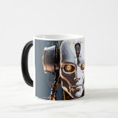 Mug Magique Sci-Fi White Gold Android Deus Ex Machina (Devant gauche)