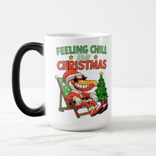 Mug Magique Se sentir détendu ce Noël Pélican Retro Fêtes
