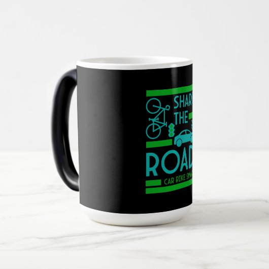 Mug Magique Sécurité routière à bicyclette (Devant gauche)