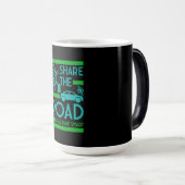 Mug Magique Sécurité routière à bicyclette (Devant droit)