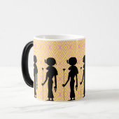 Mug Magique Sekhmet : La déesse égyptienne Silhouette & Symbol (Devant gauche)