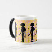 Mug Magique Sekhmet : La déesse égyptienne Silhouette & Symbol (Devant gauche)