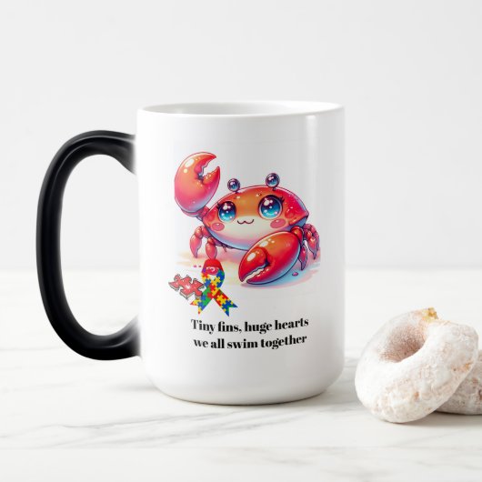 Mug Magique Sensibilisation à l'autisme (Avec donut)