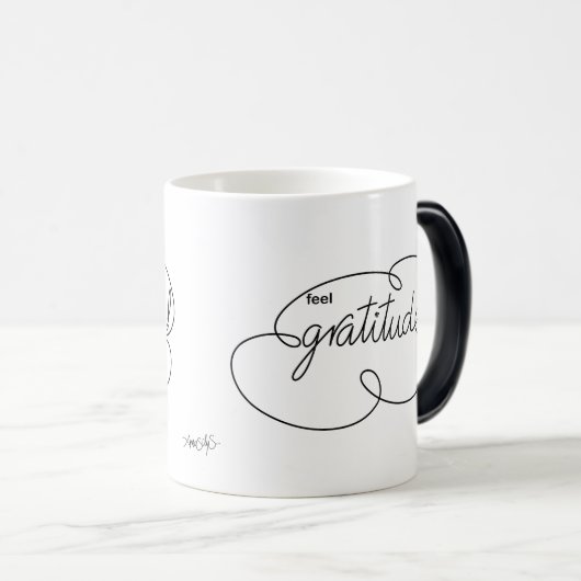 Mug Magique sentir GRATITUDE - Nuage gras (Devant droit)