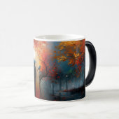 Mug Magique 🍂 ☕ 🌧️ "Sérénité d'automne ☔ (Devant droit)