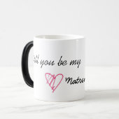 Mug Magique Serez-vous mon chef d'honneur ? (Devant gauche)
