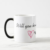 Mug Magique Serez-vous mon chef d'honneur ? (Gauche)