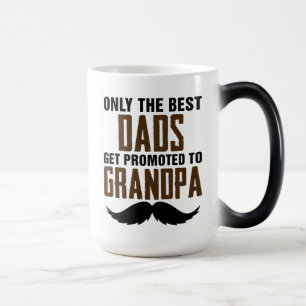 Mug Magique Seuls les meilleurs papas sont promus grand-père