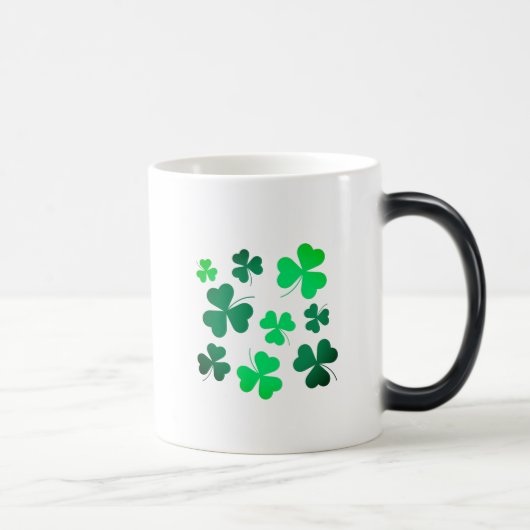Mug Magique Shamrock Clover Leaf Irlande Irish Modern Elegant (Droite)