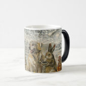 Mug Magique Shared Warmth Whimsical Farmhouse Animals Campfire (Devant droit)