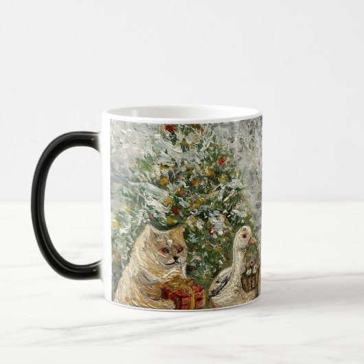 Mug Magique Shared Warmth Whimsical Farmhouse Animals Campfire (Gauche)
