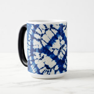 Mug Magique Shibori Tie Dye Mer du Sud Indigo Batik