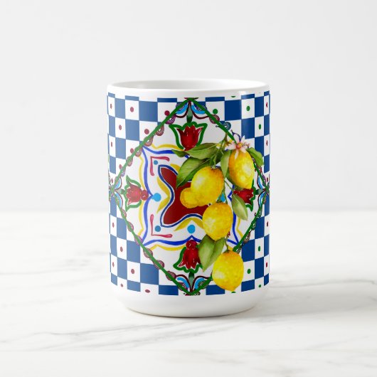 Mug Magique Sicilien, majolica, tuiles, citrons  (Centre)