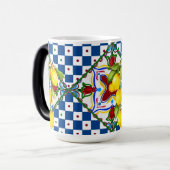 Mug Magique Sicilien, majolica, tuiles, citrons  (Devant gauche)