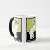 Mug Magique Siège Chat Julie de Graag Art Nouveau (Devant gauche)