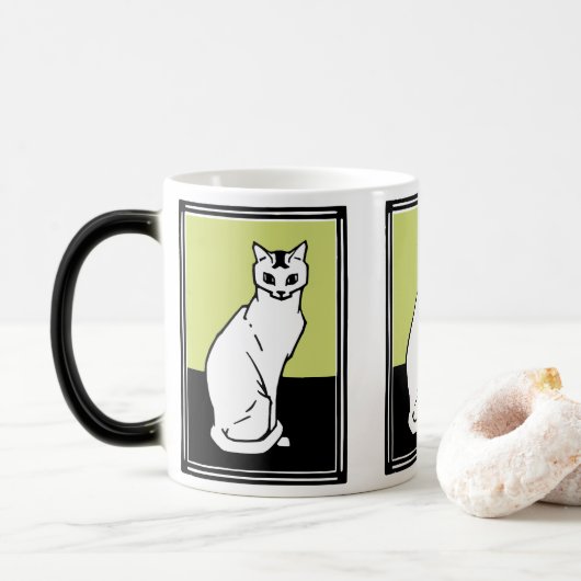 Mug Magique Siège Chat Julie de Graag Art Nouveau (Avec donut)