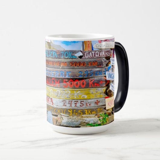 Mug Magique Signe de distance (Devant droit)