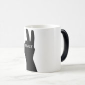 MUG MAGIQUE SIGNE DE PAIX (Devant droit)