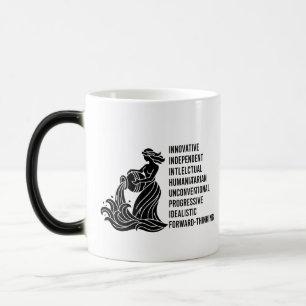 Mug Magique "Signe du zodiaque Verseau personnalisé, nom, trai