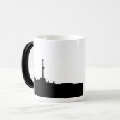 Mug Magique Silhouette de plate-forme de forage (Devant gauche)