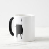 Mug Magique Silhouette RCA Theremin 30 (noir) (Devant gauche)