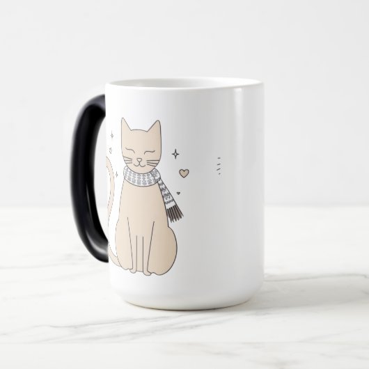 Mug Magique Simple mignonne chatte chatte animal meow pet Vale (Devant gauche)