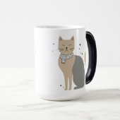 Mug Magique Simple mignonne chatte chatte animal meow pet Vale (Devant droit)