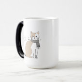 Mug Magique Simple mignonne chatte chatte animal meow pet Vale (Devant gauche)