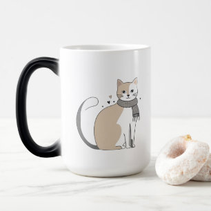 Mug Magique Simple mignonne chatte chatte animal meow pet Vale