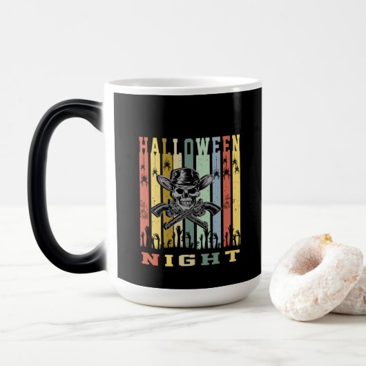 Mug Magique Skull Gun (Avec donut)