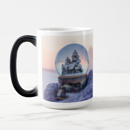 Mug Magique Snowball Noël arbre hiver neige neige (Gauche)
