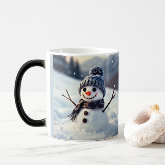 Mug Magique Snowman (Avec donut)