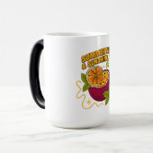 Mug Magique Soleil en Coupe - Fruit de passion tropicale (Devant gauche)