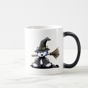 Mug Magique Sorcière Westie KiniArt Halloween