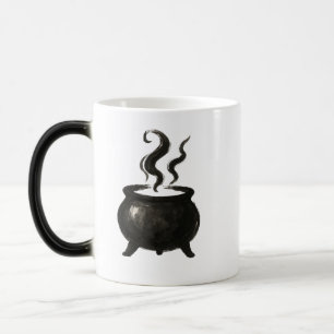 Mug Magique Sorcière's Brew – Chaudron minimaliste d'Halloween